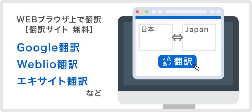 無料の翻訳サイトを利用する